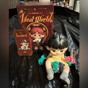 Ideal world TNT Kids Toy with Black and Yellow Outfit WITH scissors and  bears